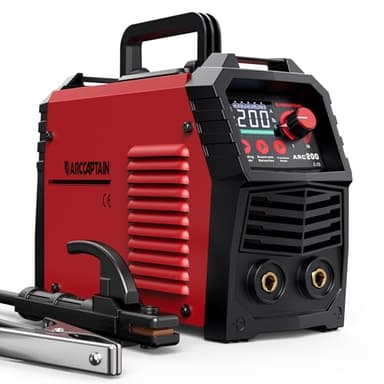 ARCCAPTAIN Saldatrice Elettrodo ARC 200A, 230V MMA Inverter Saldatrice con Ampio Display LED-SYN Controllo Collaborativo, Avere Lift TIG Funzione/IGBT/Anti-Stick/Avvio a Caldo/Protezione Termica