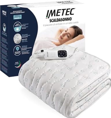 Imetec Scaldasonno Singolo Adapto Purity Cotone Antibatterico