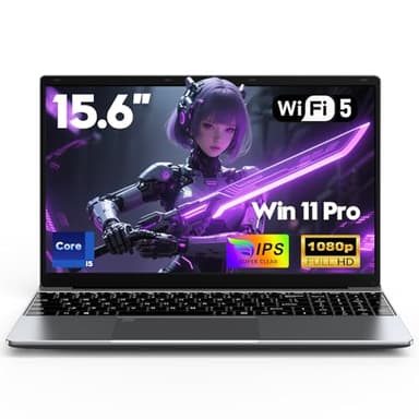 FUNYET Computer Portatile,2026 Laptop PC da 15,6 pollici 2026, 16 GB di RAM, SSD da 512 GB, Core i5 6200U Portatil, IPS FHD 1920 * 1080 Notebook, 5000 mAh,Tastiera retroilluminata, apertura a 180°