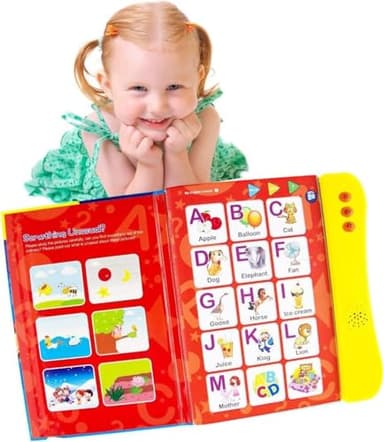 Libro Sonoro Inglese Bambini - Giochi per Imparare Inglese con 6 Attività Didattiche, 8 Pagine e Oltre 100 Suoni e Canzoni, Giocattolo Educativo Prescolare Bambini 3+ Anni by Boxiki Kids