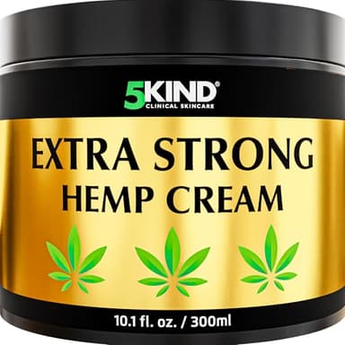 Crema alla canapa extra forte 5Kind - 300 ml - Ingredienti naturali - Per tutti i tipi di pelle