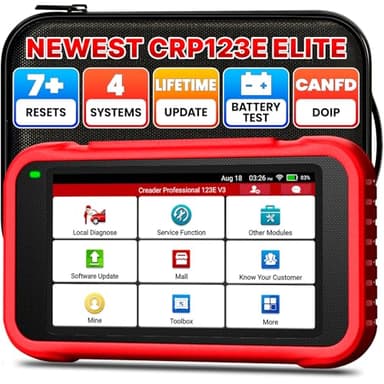LAUNCH CRP123E V3.0 OBD2 Diagnosi Auto Italiano con 4 Sistemi ABS SRS Motore Trasmissione, 7 Reset EPB Dpf ABS BMS Olio SAS Acceleratore, Diagnostica Auto Professionale CANFD DOIP Aggiornamenti WiFi