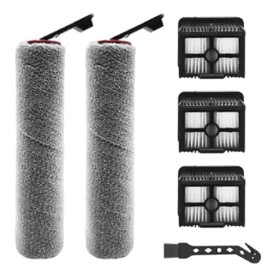 Jegehoyo Set di accessori per DREAME H12 Pro FlexReach/H15 Pro/H15 Pro FoamWash/H15S/H15 Mix aspirapolvere umido e secco con potenza di aspirazione, 2 rulli + 3 filtri HEPA + 1 spazzola per la pulizia