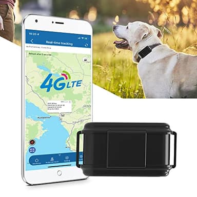 TKMARS 4G Collare GPS per Cani da Caccia,Supporta Chiamata Bidirezionale, Allarme Acustico e Visivo, Monitoraggio del Movimento GPS Animali Senza Abbonamento TK919Pro 4G