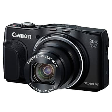 Canon Powershot SX700 HS Fotocamera Compatta Digitale, 16 MP, Nero