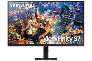 Samsung Monitor ViewFinity S7 (S27D702), piatto, 27'', 3840x2160 (UHD 4K), HDR10, 60Hz, 5ms, HDMI, Display Port, Ingresso Audio, PIP, PBP, Supporto di facile installazione