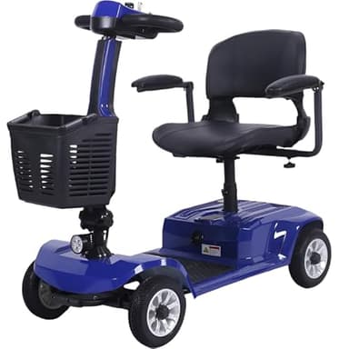 Scooter Elettrico 4 Ruote Pieghevole Smontabile Per Disabili E Anziani Con Ruote Antiforatura 190 Kg Dortomedical®