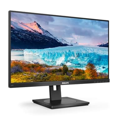 Philips 242S1AE - Monitor FHD da 24 pollici, regolabile in altezza (1920 x 1080, 75 Hz, VGA, DVI, HDMI, DisplayPort), colore: Nero