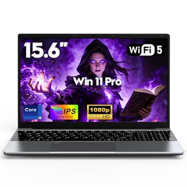 FUNYET Computer Portatile,2026 Laptop PC da 15,6 pollici 2026, 16 GB di RAM, SSD da 512 GB, Core i5 6200U Portatil, IPS FHD 1920*1080 Notebook,WiFi5,5000 mAh,Tastiera retroilluminata, apertura a 180°